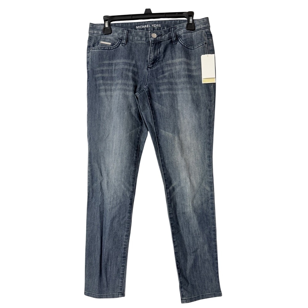 NWT‎ Michael Kors Petites Womens Low Rise Stretch Skinny Jeans Denim Size 4P